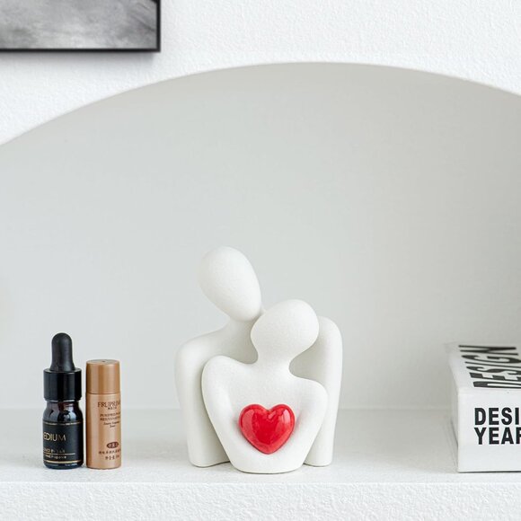 Porcelain Knick Knacks Couples Statue & Sculpture for Bedroom Decor Valentine - Picture 4 of 7